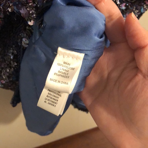 Authentic brand new with tag St.John sparkle blue skirt size 4 - Picture 8 of 10